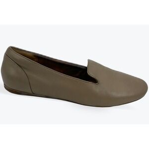 Softwalk Womens Leather Loafers Flats Comfort Casual Taupe Shoes Size 9M